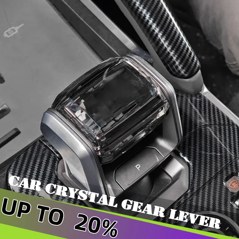 

Car Crystal Gear Lever Fit for Jetour Traveller T2 2023 2024 2025 Modification Gear Lever with Light Shift Head Car Accessories