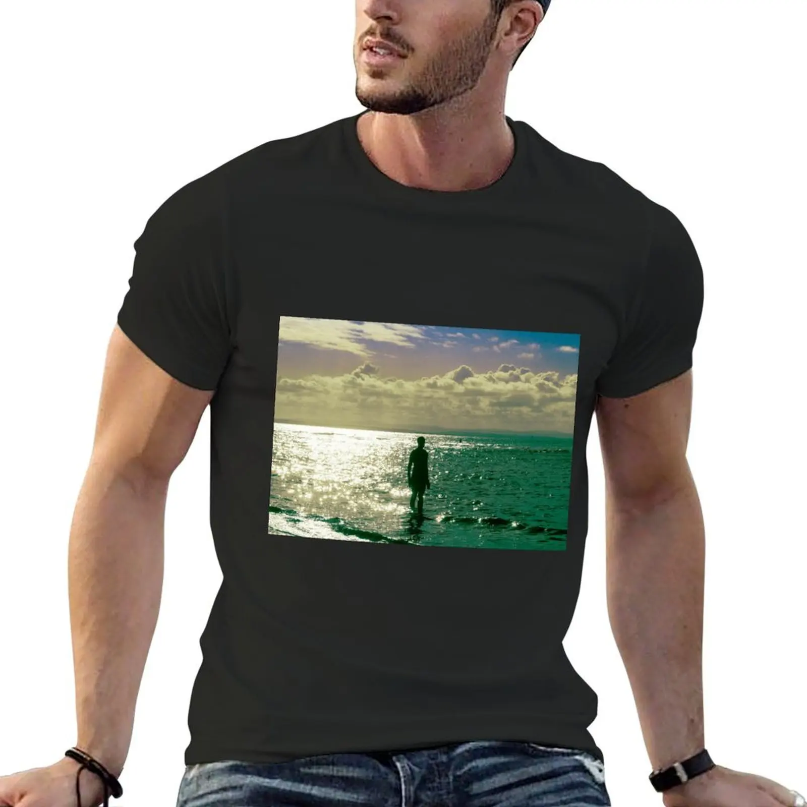 Mid afternoon light, Crosby beach T-Shirt shirts graphic sublime shirts men graphic