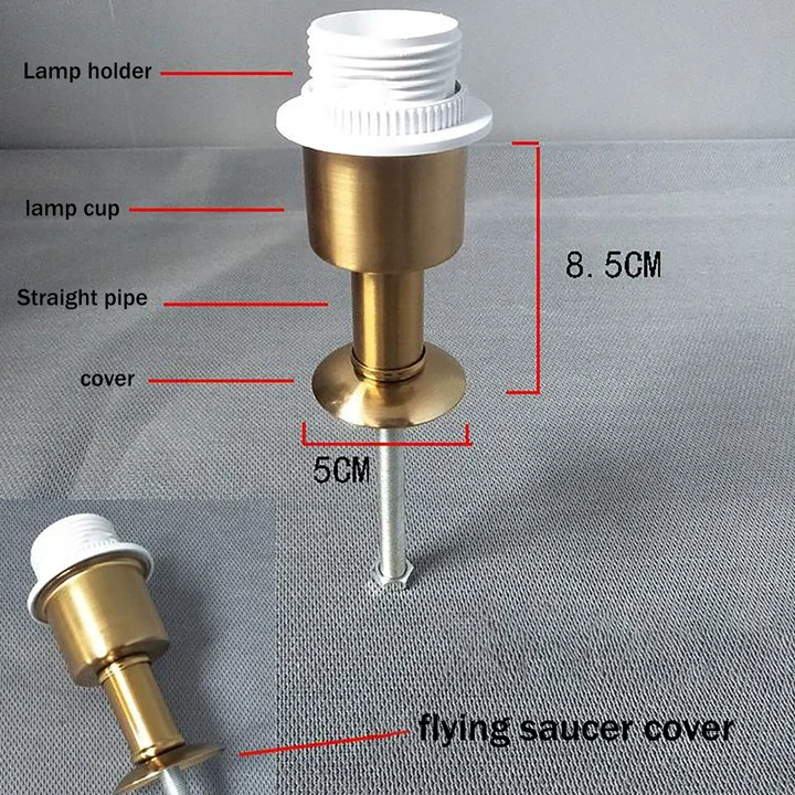 Desk Lamp Holder Fixed Base E27 Screw Lamp Mouth Metal Iron DIY Lighting Accessories DIY Desk Lamp Components Lampshade