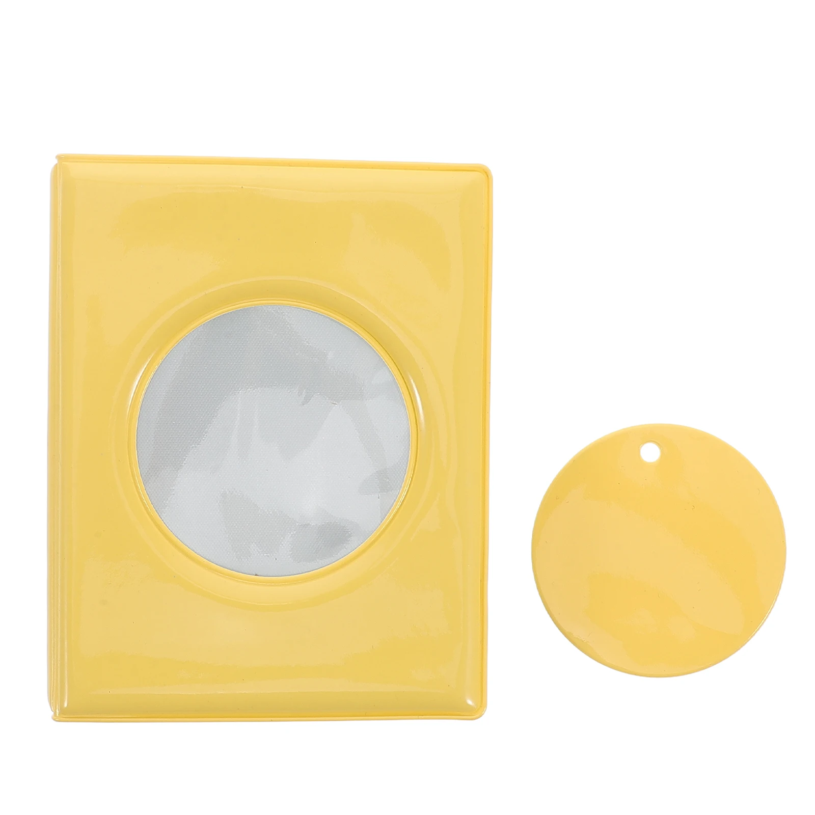 

Mini Photocard Album Heart Hollowed Yellow Kpop Photo Binder Memory Book Display Storage Holder For Idols Friends