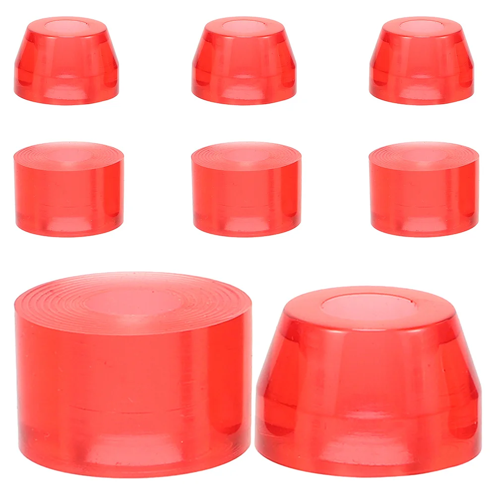 8 قطعة منصات امتصاص الصدمات لوح التزلج عالية المرونة بولي PU وسائد مقاومة للصدمات تعزيز الاستقرار كأس لوح التزلج غسالات