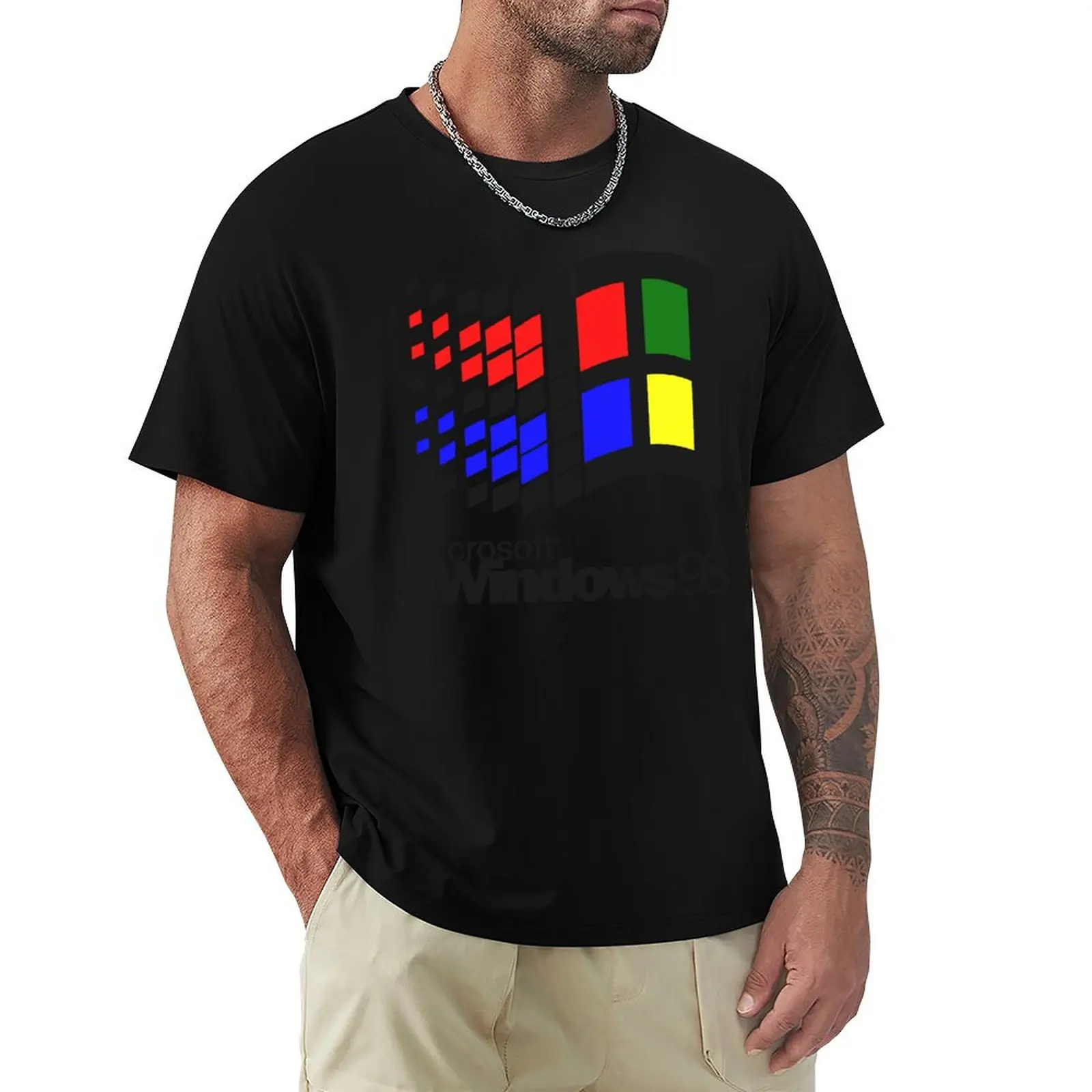 Microsoft Windows 98 T-Shirt t shirts for man pack white T-Shirt