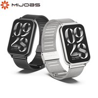 Strap for Xiaomi Mi Band 8 Pro Smart Bracelet Mi Band 9 Pro Wristband Metal Mesh Stainless Steel Watch Band for Mi Band 8 Pro