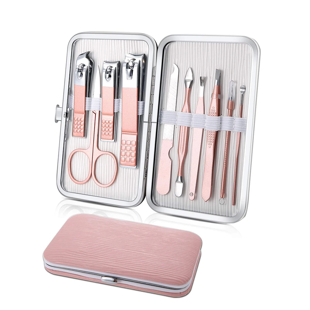 

Portable Nail Grooming Kit Professional Manicure Set Nail Tools Set Manicure Pedicure Kit With Case Compact Nail Care Kit