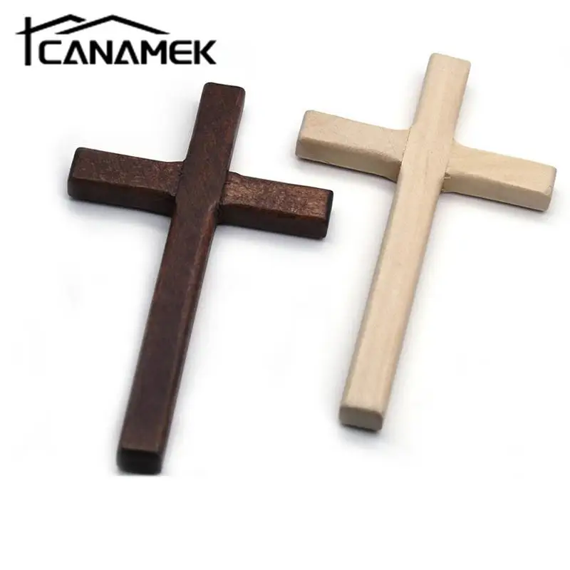 1pc christliches Holzkreuz 12cm (4,7 Zoll) hängende Wand großes langes Kruzifix zweifarbig