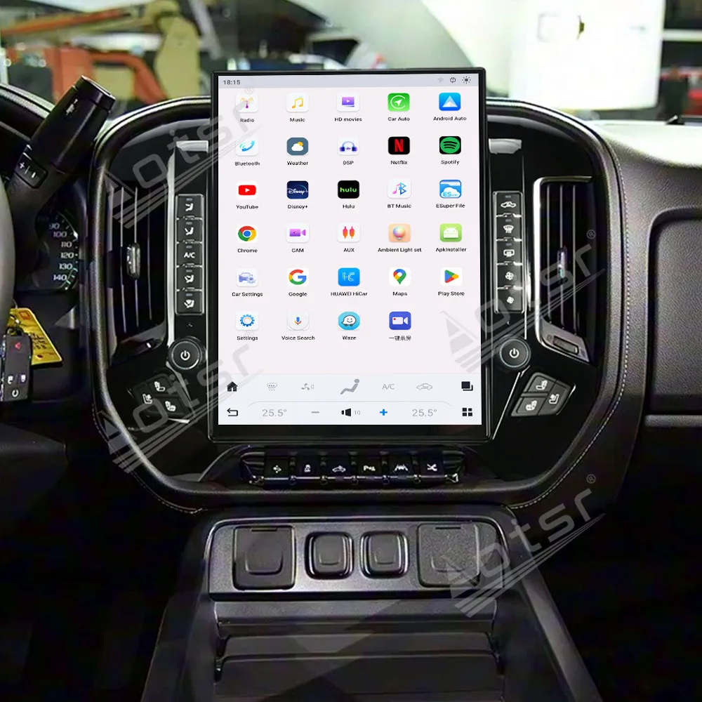 

High Quality 15.6 inch For Chevrolet Silverado/GMC 2014-2019 Android 13 CarPlay Touch Screen Multimedia Player GPS Navigation