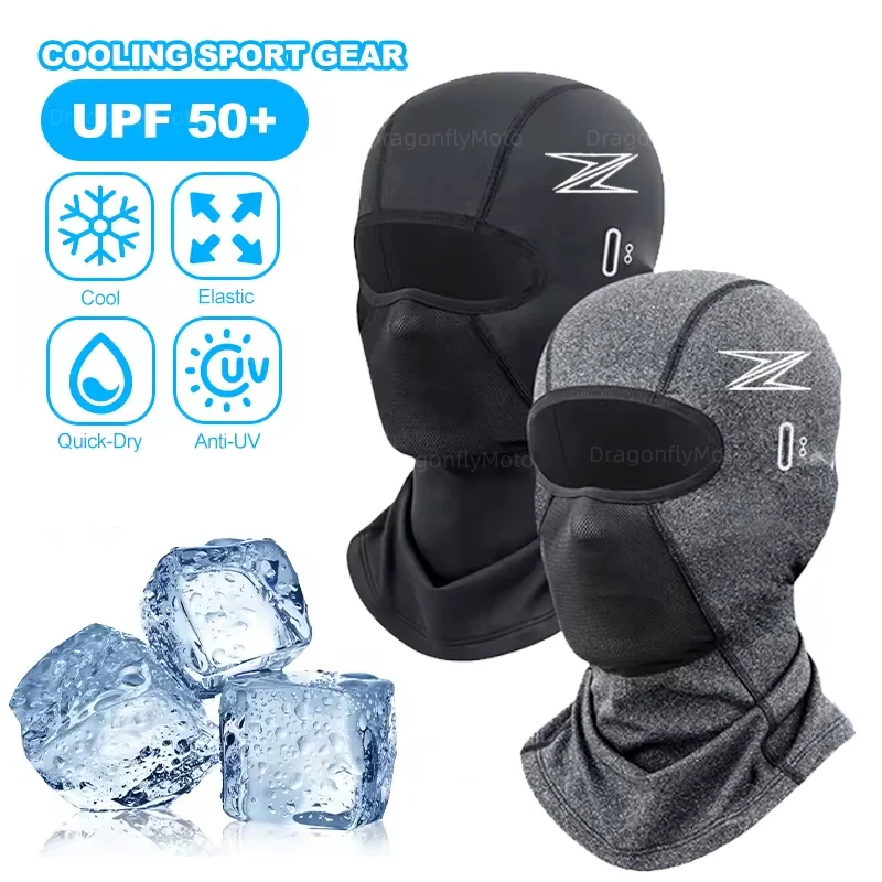 For Kawasaki Z650 Z750 Z800 Z900 Z1000 Z250 Z400 Summer Cooling Cycling Cap Motorcycle Balaclava Sun UV Protection Bike Run Hat
