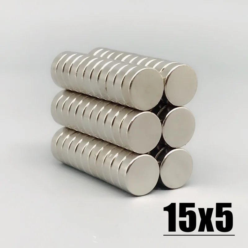 5/10/20/50/100Pcs 15*5mm Neodymium Magnet 15mm x 5mm N35 NdFeB Round Super Powerful Strong Permanent Magnetic imanes Disc