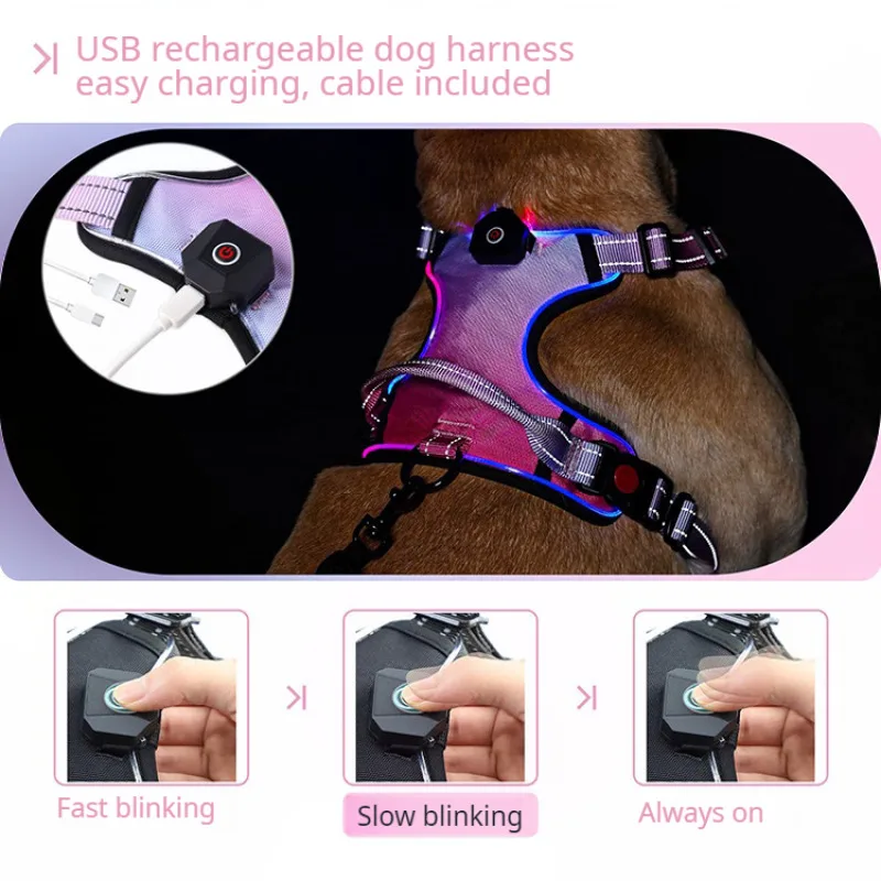 

Dog Light Up Chest Carrier Rechargeable Pet Carrier