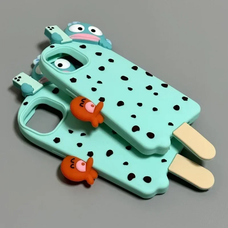 

Hangyodon Kawaii Anime MINISO Ins Fashion IPhone 15 Apple 14 Phone Case Cute Cartoon 13 Creative Silicone Cover Gifts Toys