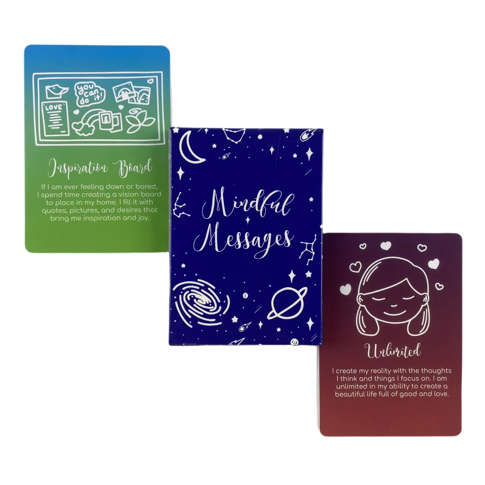 Nowe Mindful Messages Oracle Tarot Card Rekreacyjne gry rozrywkowe Karta