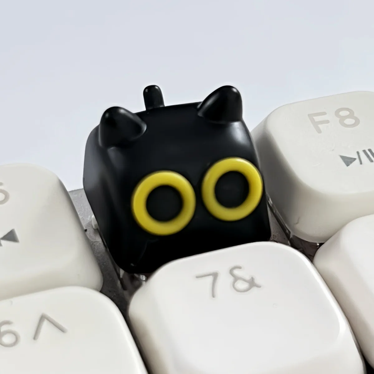 3D Cute Cat Keycaps Cartoon Game Key Caps Office Accessories DIY Cross Axis Mechanical Keyboard Keycap Funny Boy Girl Gift  ﻿