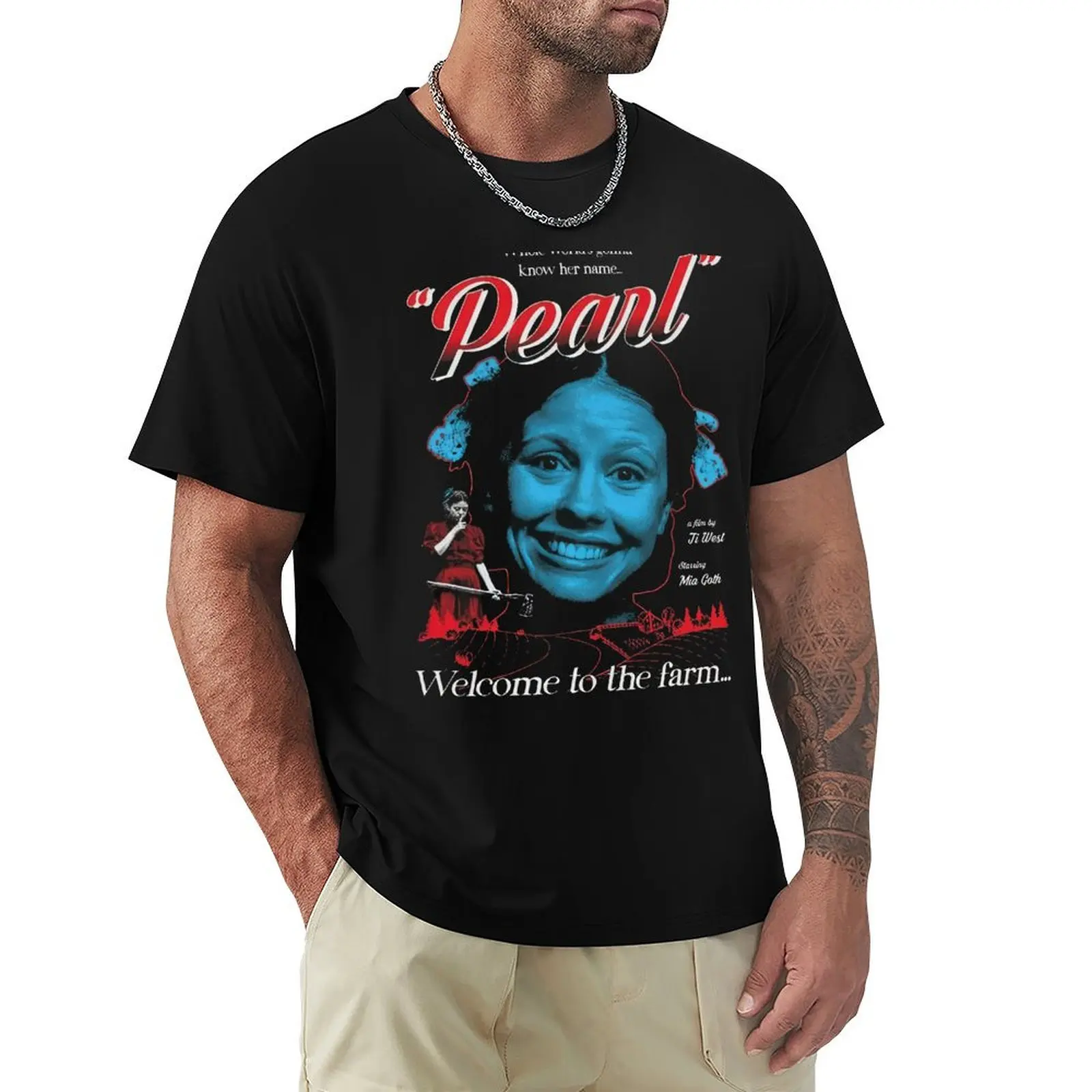 

Pearl Movie Welcome To The Farm T-Shirt Daily Wear Print T-Shirt