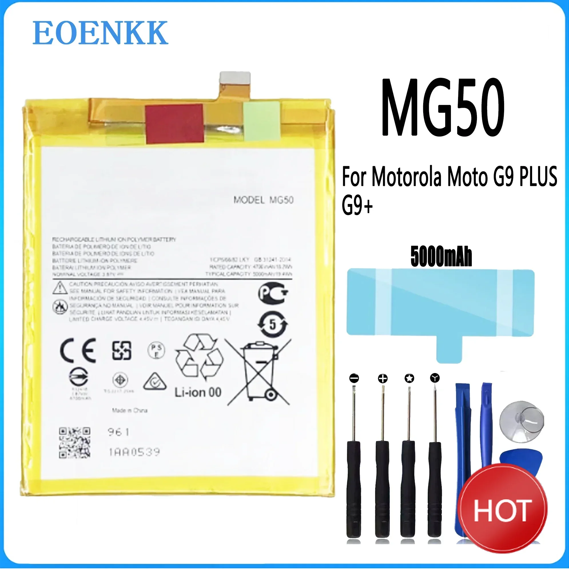 

MG50 Battery For Motorola Moto G9 PLUS G9+ MG50 Original Capacity Repair Part Phone Batteries Bateria