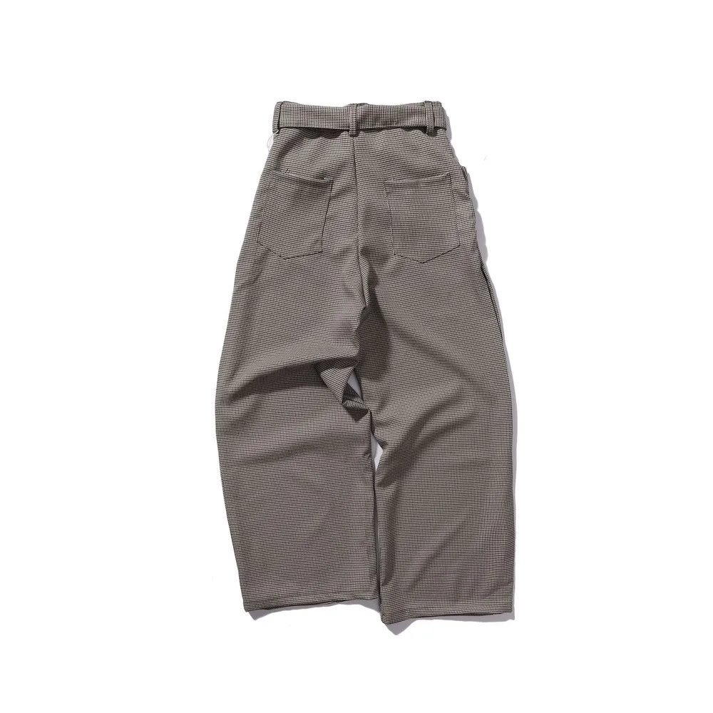 Basic Solid Basic Elegant Office Wide Leg Brown Suit Pants Trousers for Women Men Streetwear Winter Spring Trending New