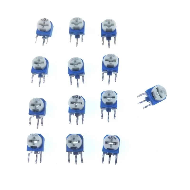 130pcs/lot RM063 Variable Resistor 100R To 1M 13 Values Carbon Film Vertical Trimpot Potentiometer 10pcs Each Value
