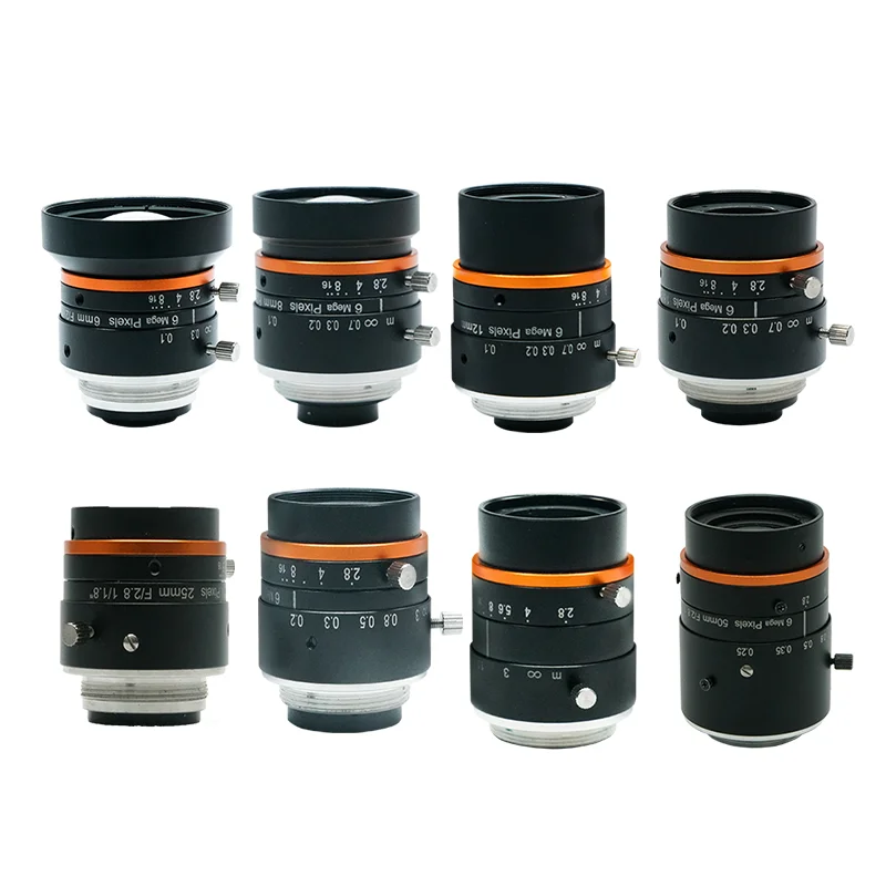

HIKROBOT 6/8/12/16/25/30/40/50mm F2.8, 1/1.8", 6MP Lens, C-Mount for Industrial Camera
