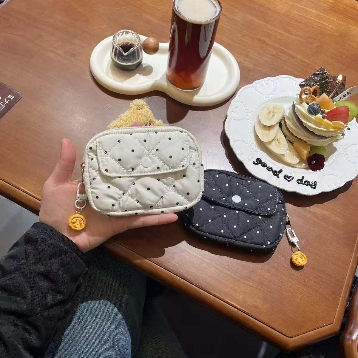 Korean Storage Bag New Cute Coin Purse Ins Key Bag High-looking Japanese Coin Card Bag ID Earphones Ccd Jewelry Bag 2026 Gift