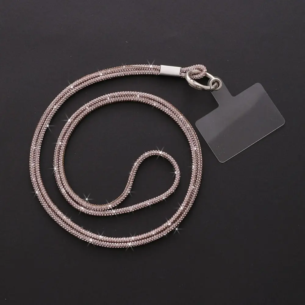 Keychain Crystal Rhinestone Phone Lanyard Bright Bling Bling Phone Case Chain Straps Phone Anti-lost Rope Phone Accessories