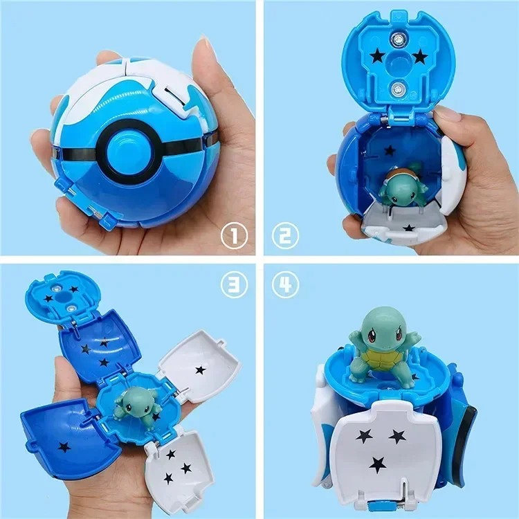 Pokemon Schlafpuppen Geschenke / Ballspielzeuge Pikachu Bulbasaur Eevee Snorlax Jirachi Komala PVC Anime Figuren Kawaii Spielzeuge – Detail 19