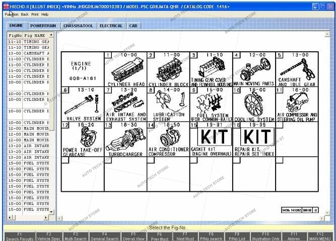 For Hino Trucks LHD&RHD Light/Medium/Heavy 11.2018 HIECHO II Parts Catalog Automobiles Car Repair Tool Diagnostic Tools Software