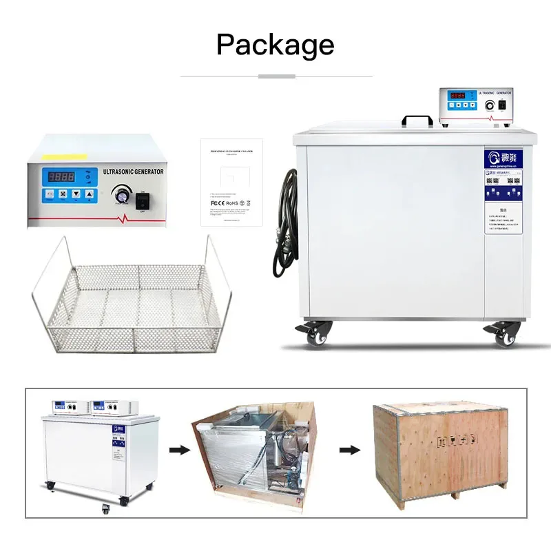 Ультразвуковой очиститель GENEGN 360L, фильтр с вытяжкой, чистая форма двигателя, DPF, обезжириватель масла, металлическая ультразвуковая чистая ванна