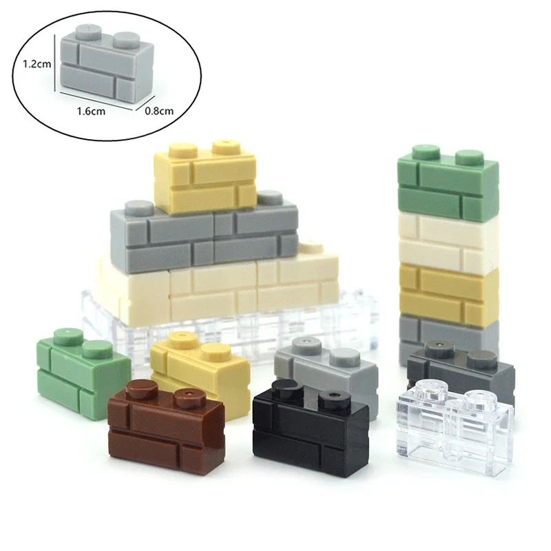 DIY Building Blocks 130PCS Wall 1x2 Dots Figures Bricks Educational Creative Toys for Children Size Compatible With 98283