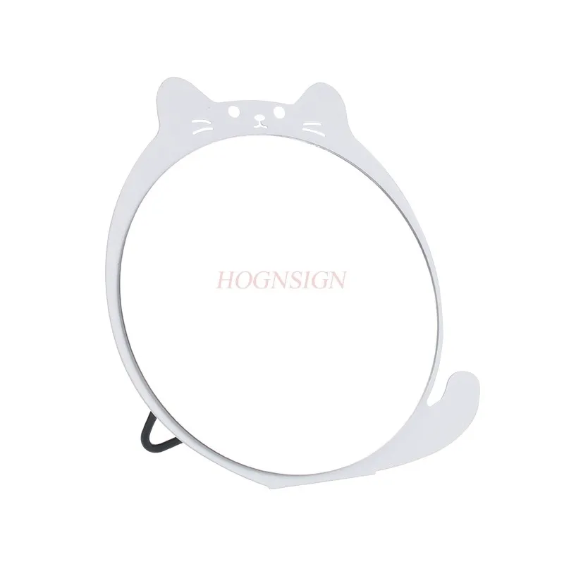 Desktop folding mirror, student dormitory makeup bathroom, wall hanging cute girl iron mirror