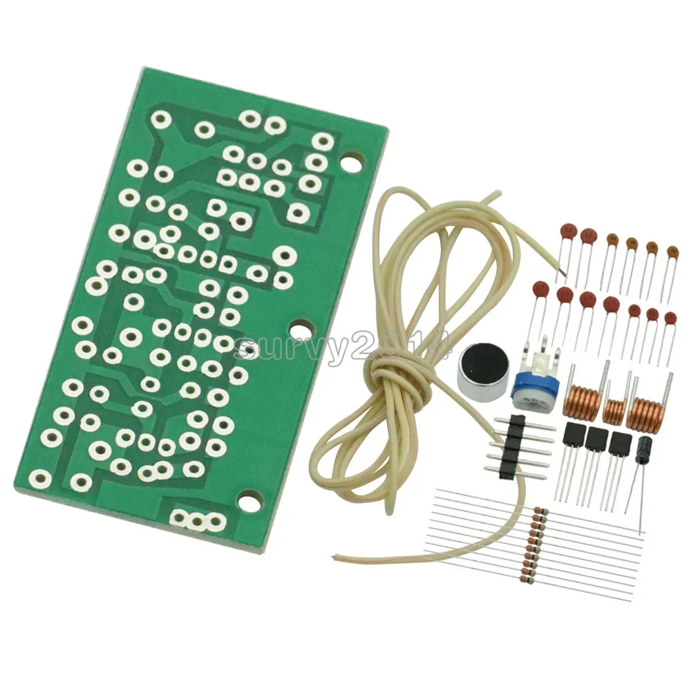 DC 1.5V-9V FM Wireless Microphone DIY Kit DIY Parts For Electronic Learning Kits 80MHz-108MHz Module