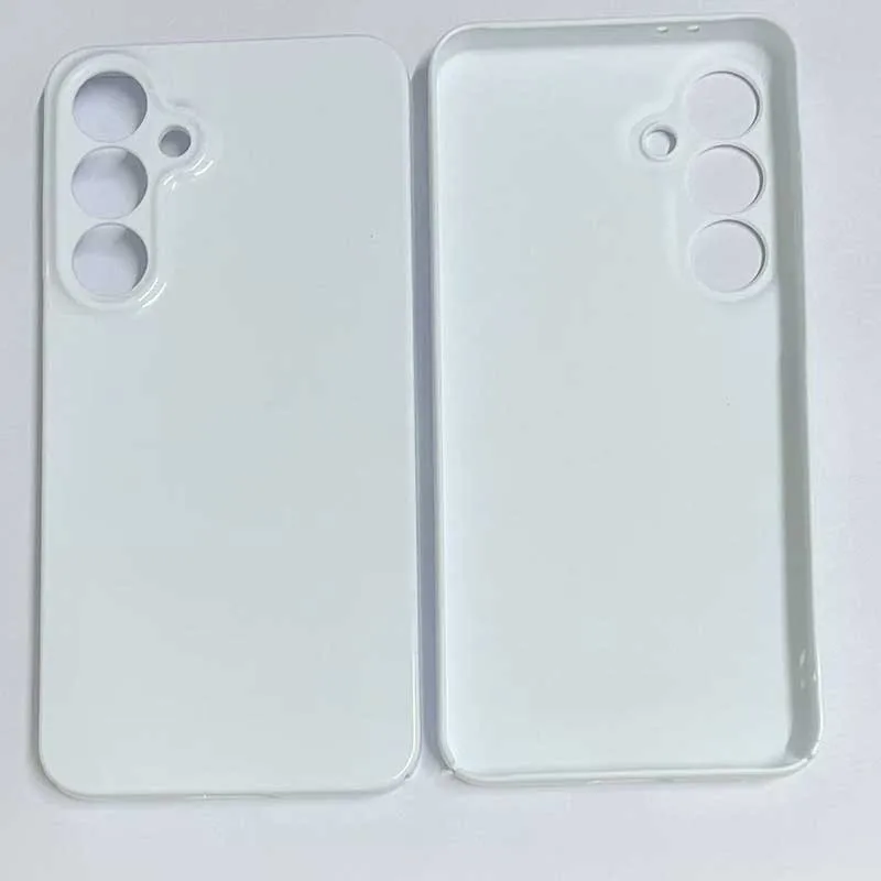 10 قطعة طبقة واحدة الحرارية نقل الحرارة فارغة ثلاثية الأبعاد طباعة التسامي جراب هاتف سليم المغلفة غطاء لامع لمجرة S24Ultra Plus