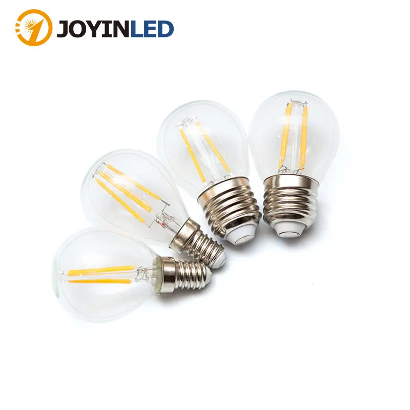 

4pcs 6pcs 8pcs E14 E27 LED Candle Bulb G45 Vintage Lamp AC220V 240V Filament Edison LED Globe 2W 4W 8W 12W LED Light Bulbs