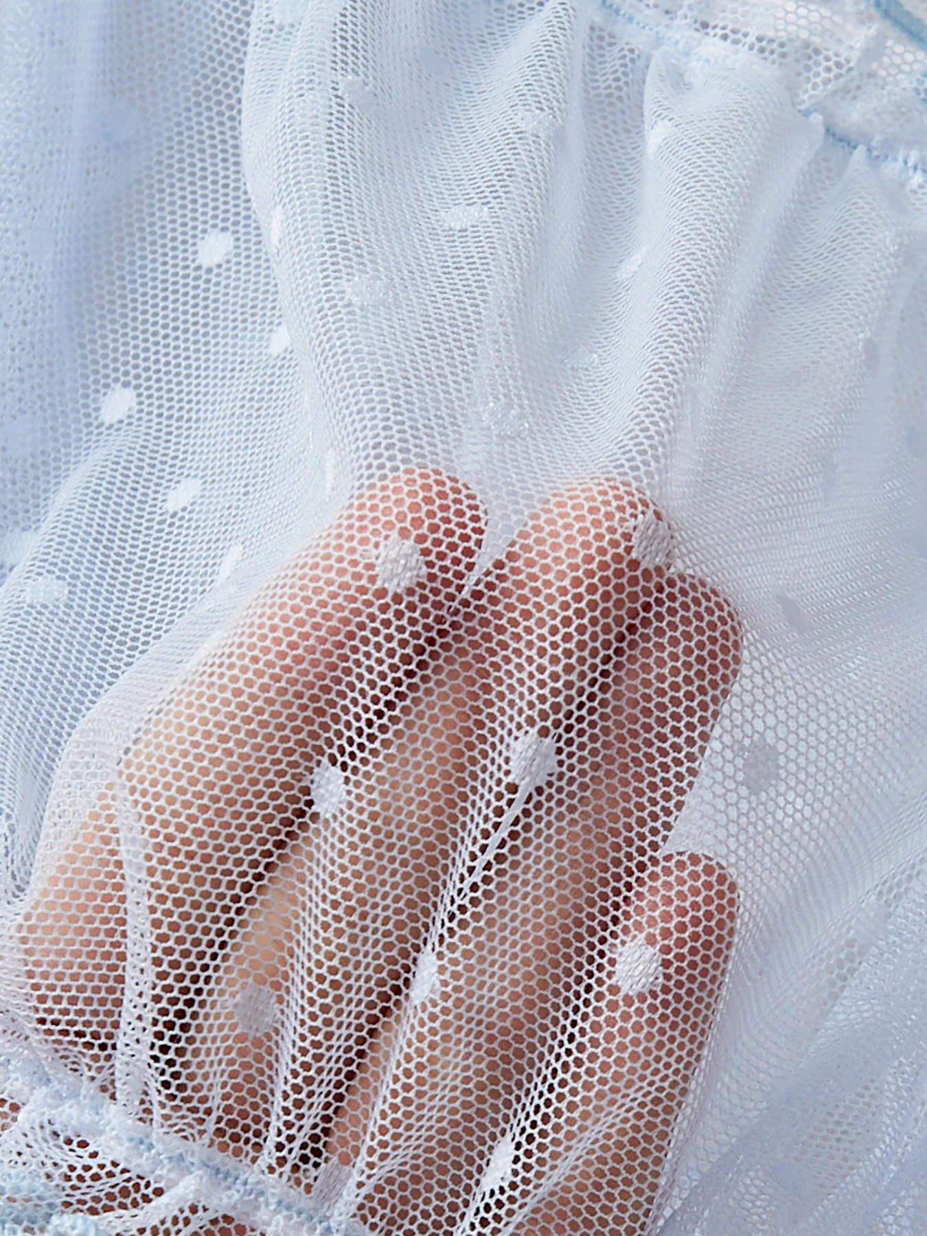 Sexy mesh lace splicing one-shoulder sexy lingerie set