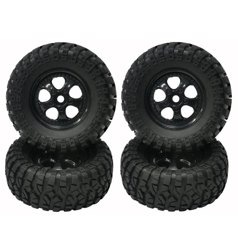 4Pcs Rubber Tires Tyre Wheel for HBX HAIBOXING 901 901A 903 903A 905 905A 1/12 RC Car Upgrades Parts Spare Accessories