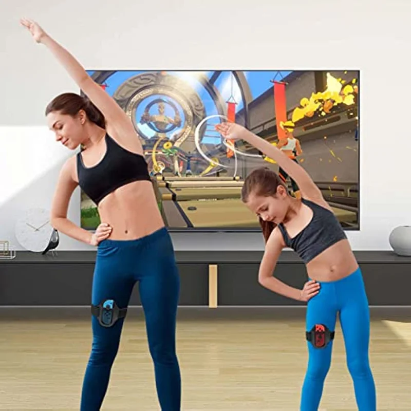 2PC Leg Strap for Switch Sports Play Soccer, for JoyCons Switch OLED Model Controller Game Accessories,Adjustable Elastic Strap