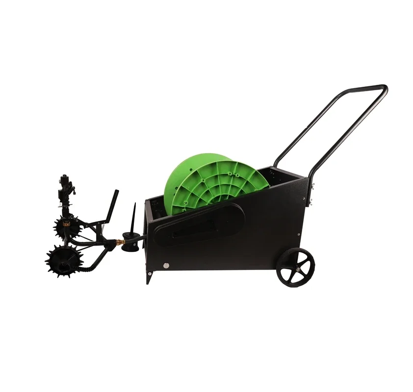 Traveling Irrigation Sprinkler Agricultural Water Hose Garden Cart