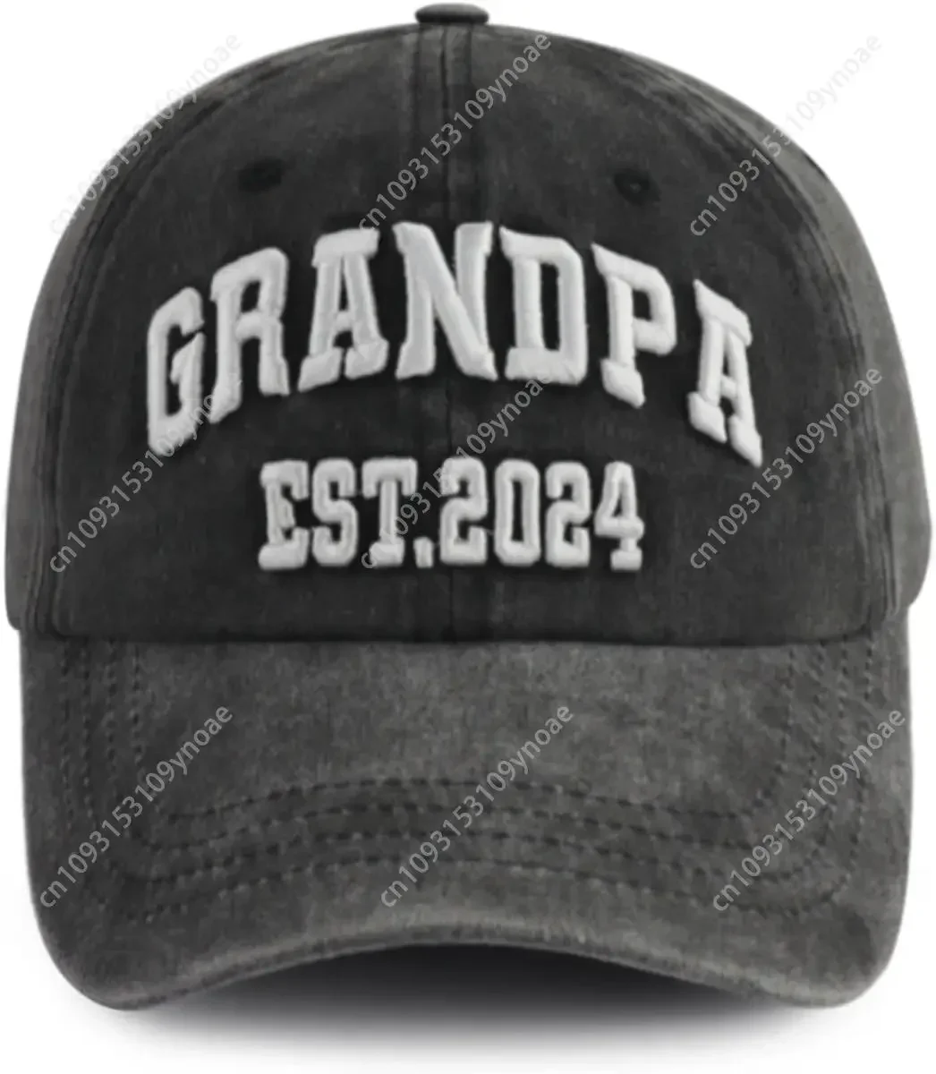 

Grandpa Est Hats For Men, Funny Adjustable Embroidered Cotton New Grandfather Baseball Cap Men Woman Outdoor Casual Party H