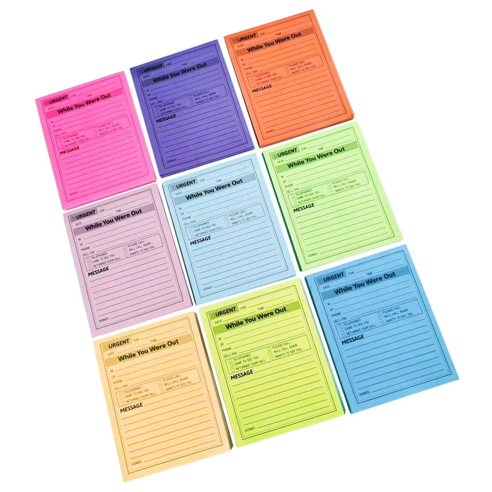 9 Books Practical Multi-Function Memo Pads Removable Adhesive Note Stickers for Important Plans Schedules Daily Use