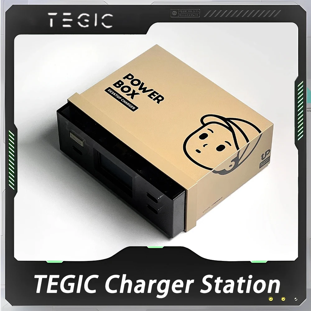 

FINERWORLD TEGIC Charger Station Multiple Interfaces Total 130w Fast Charger With Display Screen Type-C For Macbook iPhone iPad