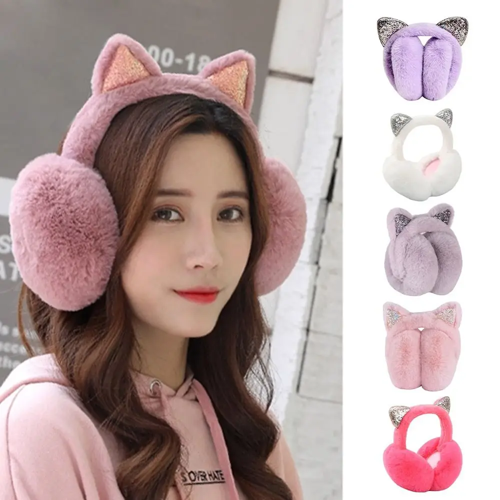 New Cute Rabbit Design Animal Ear Earflap Hat Frog Animal Style Foldable Design Beanie Cap Thickened Korean Style Ear Cover