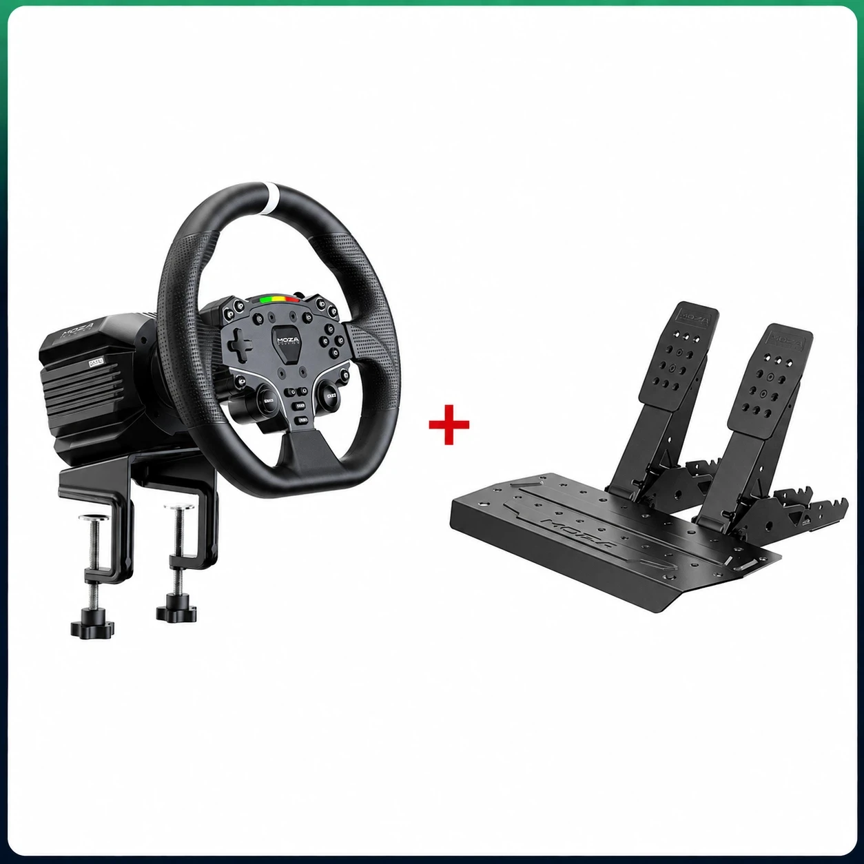R5 Pro Bundle Racing Simulator with the ES Lite Steering Wheel and SR-P Lite2 Pedal and 6 Nm Torque for Simracing