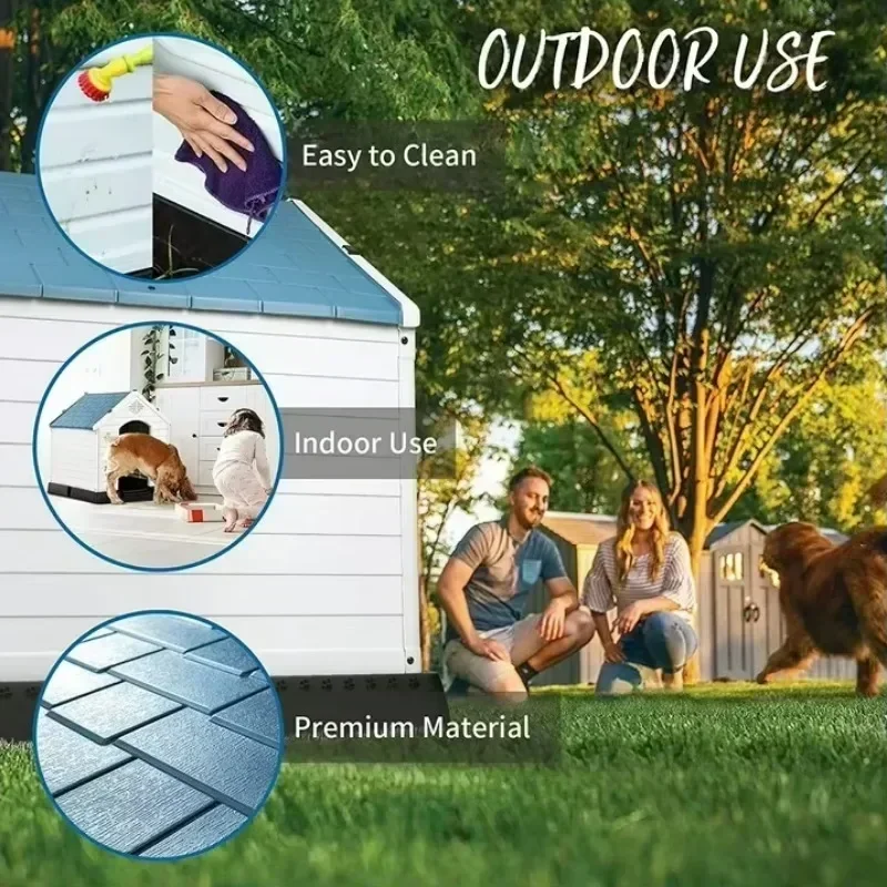 Hot Sales Modern Outdoor Indoor Multi Size Plastic Pet Dog House With Elevated Floor And Air Vents For Small Medi
