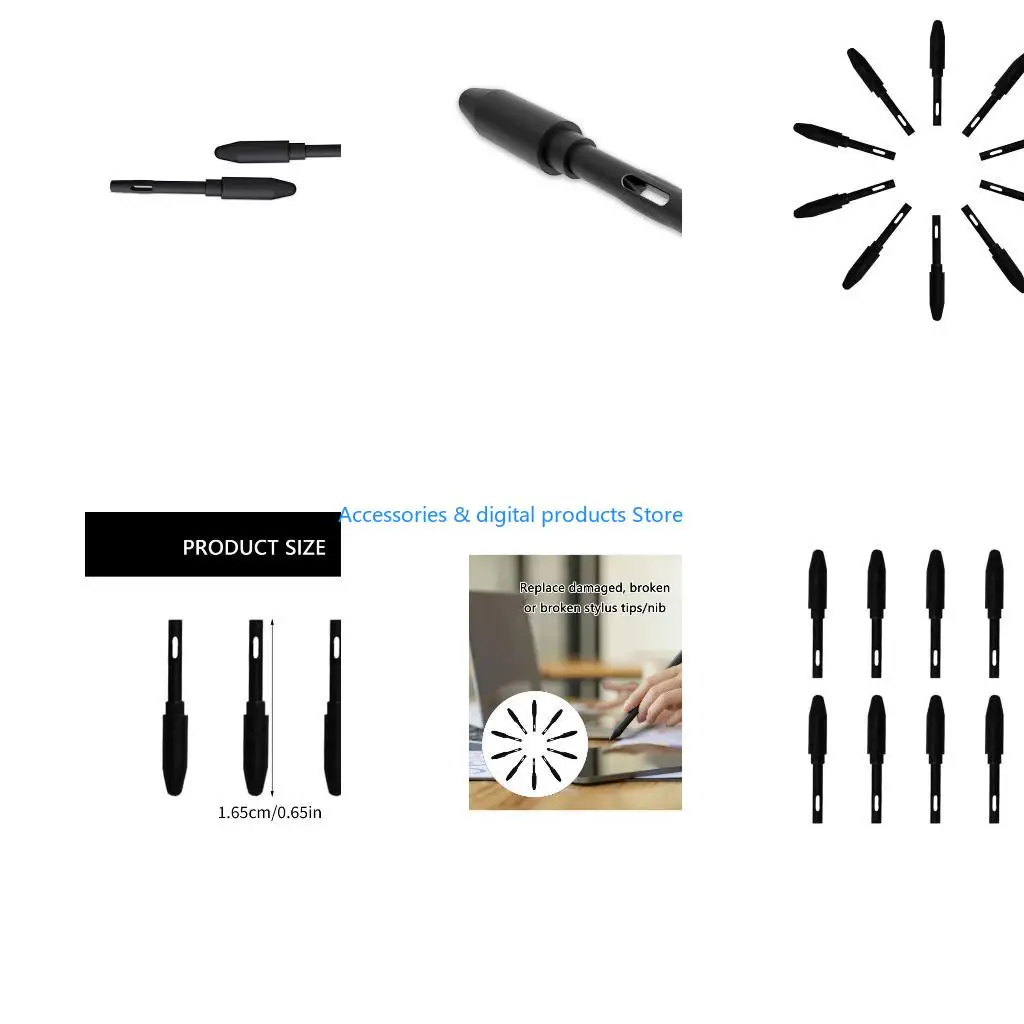77JD 10pc Durability Styluses Pen Tip For H950P H1060P HS610 H1161 Styluses Tablets