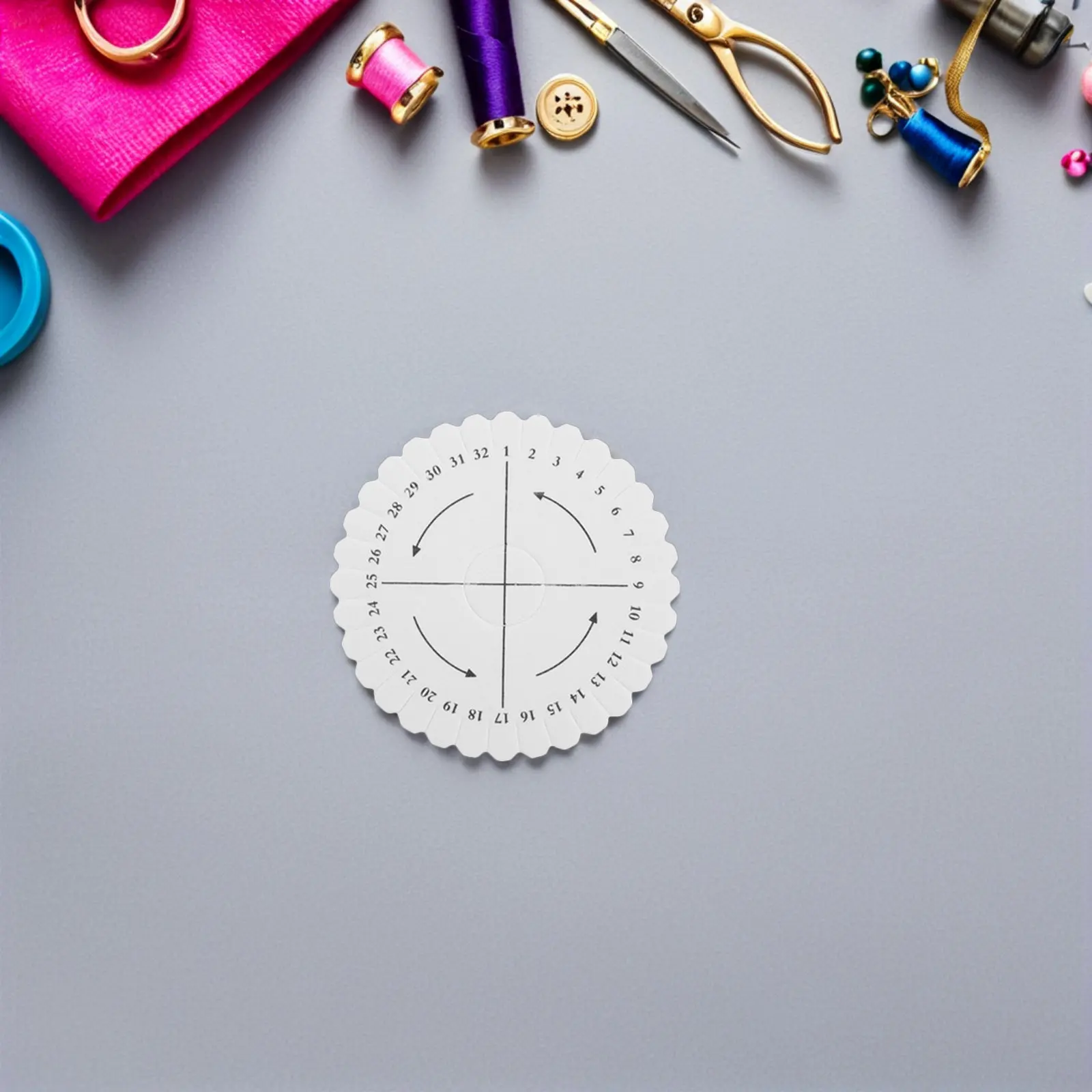 32-Slot Round Bracelet Weaving Board Flexible Braiding Disc for Friendship Bracelets Embroidery Thread Jade Cord Hand Weaving