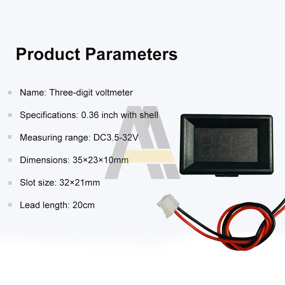 0.36 cal woltomierzem LED DC 0-100V miernik napięcia dla reflektor motocyklowy samochodu V bateria 3 Bit 2 /3 drutu 3.7-32V Tester pojemności 5V 12V 24