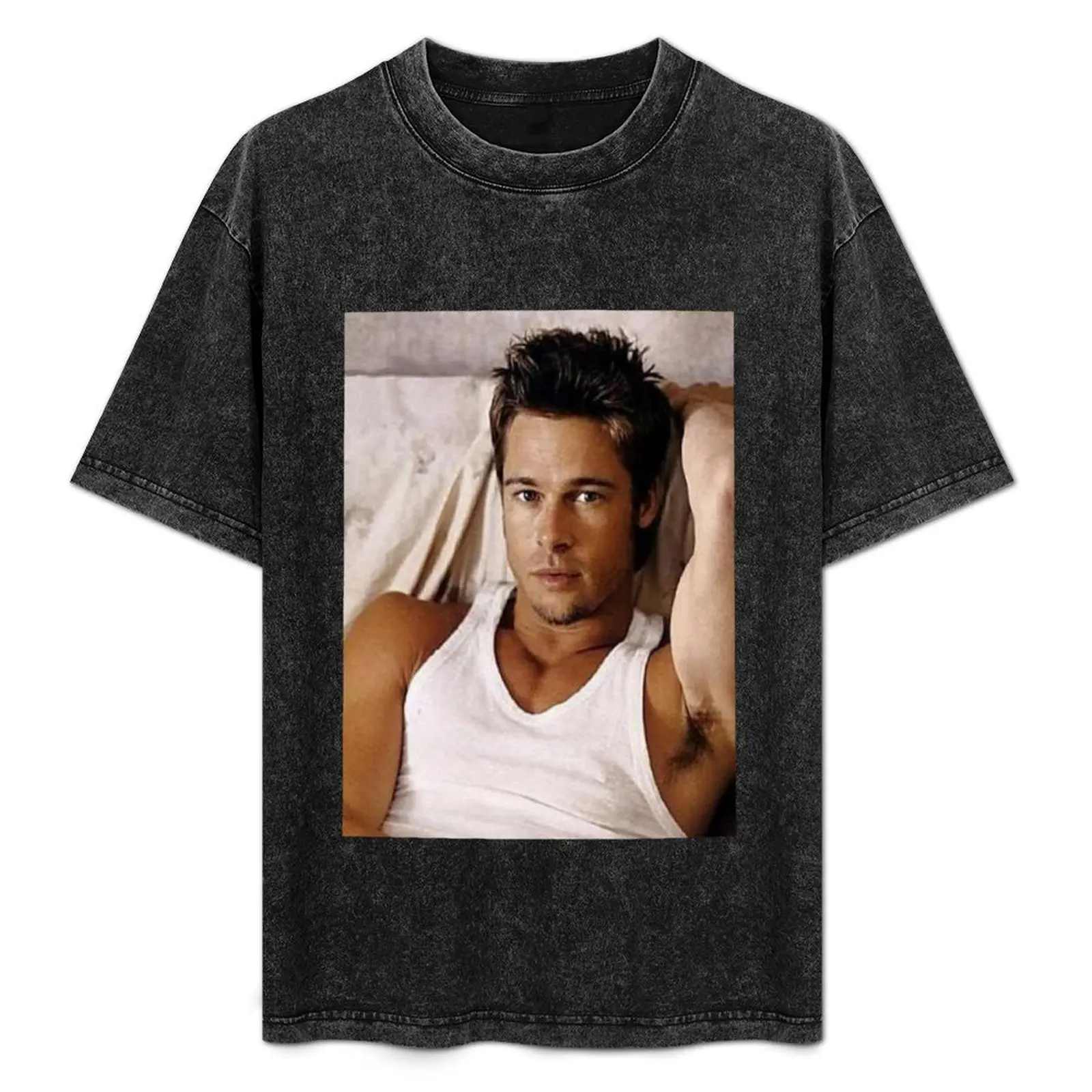 

brad pitt 90s T-Shirt Funny t-shirts summer clothes t shirts for men cotton