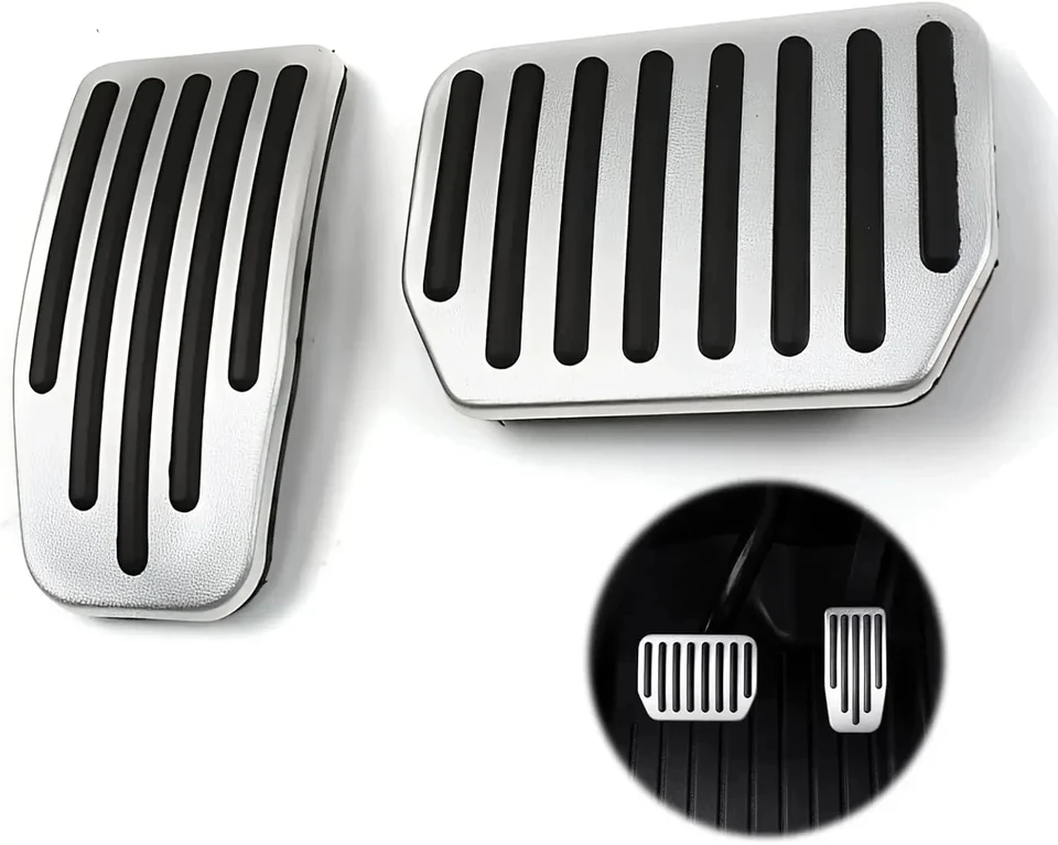 Aluminum Alloy Accelerator Gas Fuel Brake Rest Pads Mat For Tesla Model 3 Y Juniper 2025 2024 Foot Pedals Cover Car Accesories