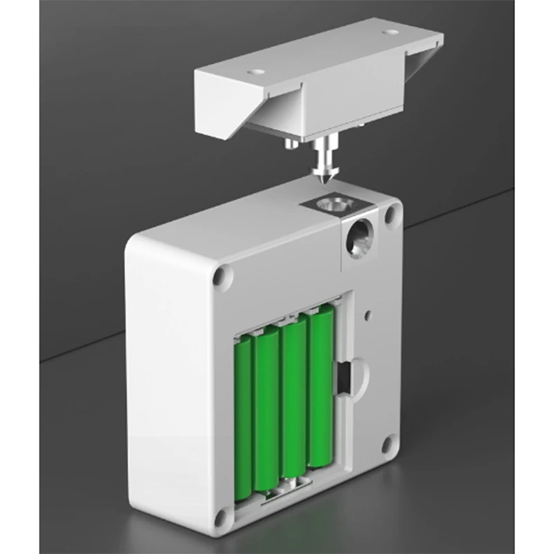 NFC قفل درج خالية من لكمة ، قفل إلكتروني أبيض ، ومناسبة لخزانة خزانة خشبية