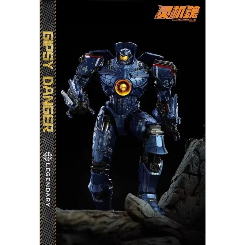 En Stock Original LING JIHUN Pacific Gipsy Danger Gipsy Avenger LED émettant de la lumière Anime figurine modèle jouets garçons poupée cadeau