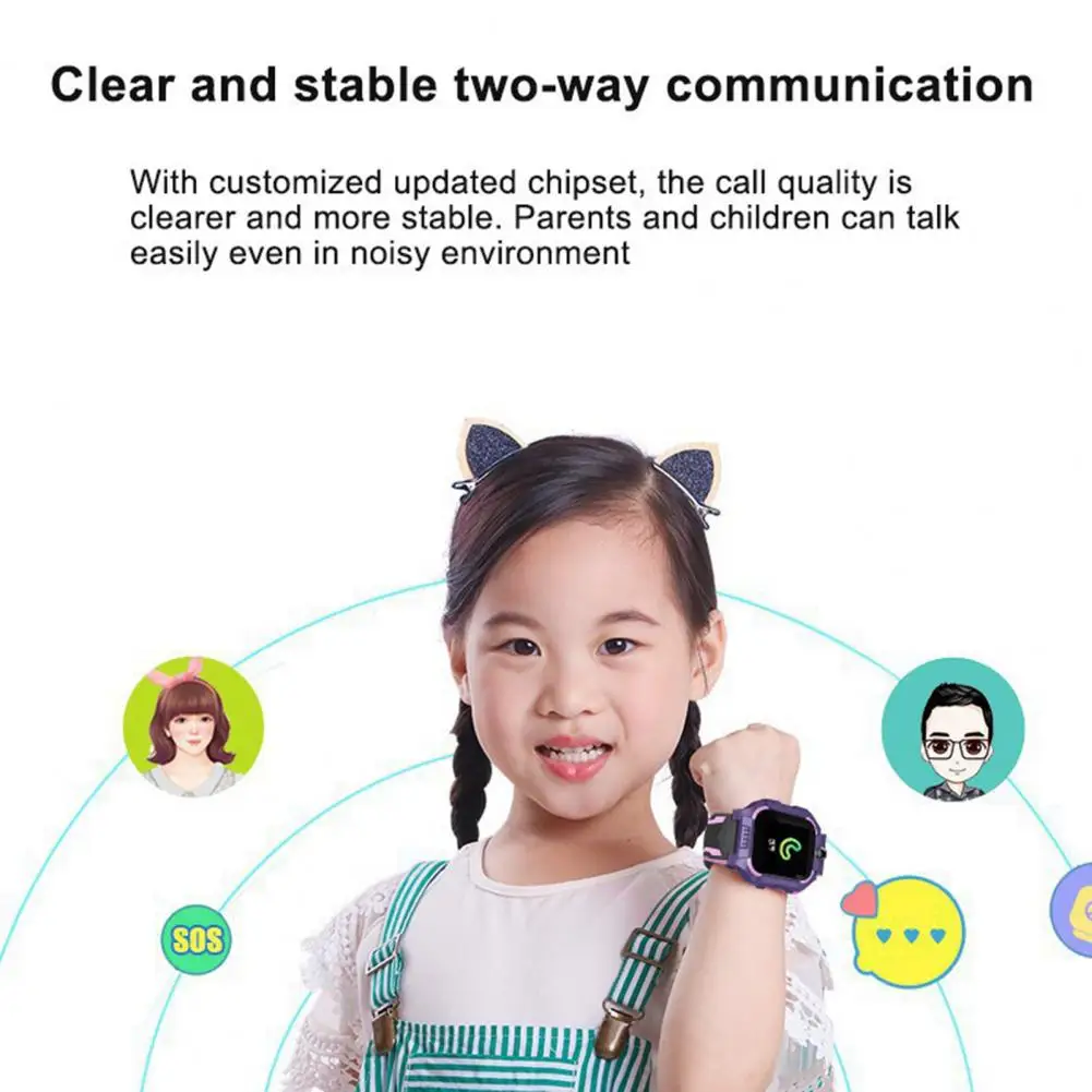 Creative Children Smartwatch Fashion Accessories Long Endurance IPX7 Waterproof Kids Smart Watch for Daily Wear