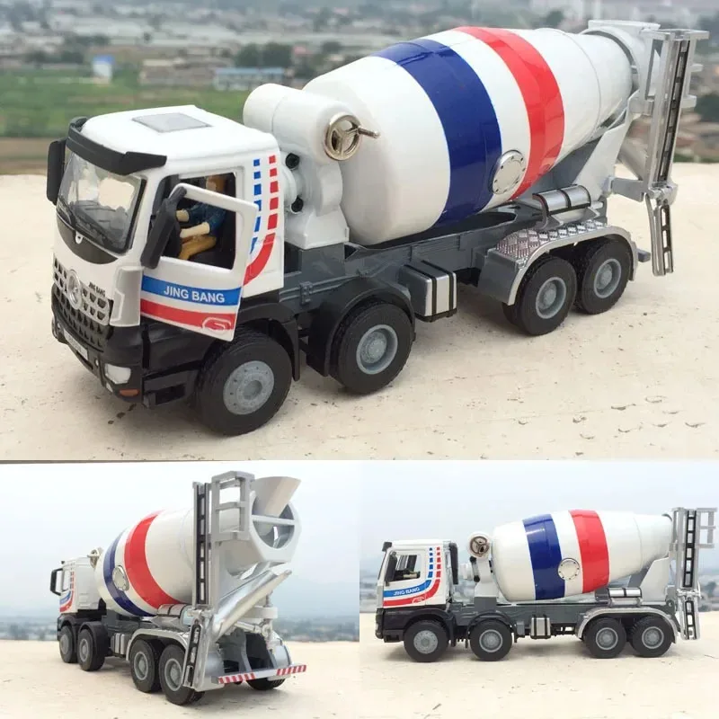 

TEMIKIDS Exquisite Alloy Cement Mixer Truck Model,1:50 Mixer Truck Construction Truck Toy In Original Packaging B263
